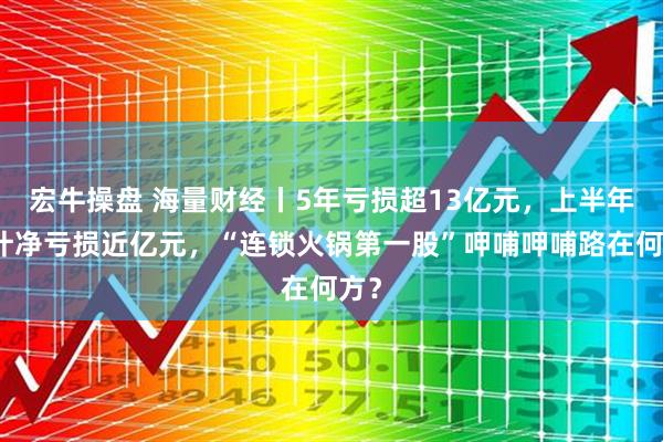 宏牛操盘 海量财经丨5年亏损超13亿元，上半年预计净亏损近亿元，“连锁火锅第一股”呷哺呷哺路在何方？