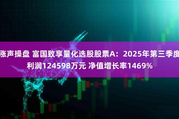 涨声操盘 富国致享量化选股股票A：2025年第三季度利润124598万元 净值增长率1469%